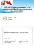 WGU C201 Business Acumen Exam &vert;PA&vert; Pre- Assessment&vert; Actual Questions and Answers Latest Updated 2025&sol;2026 &lpar;Graded A&plus;&rpar;