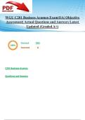 WGU C201 Business Acumen Exam &vert;OA&vert; Objective Assessment&vert; Actual Questions and Answers Latest Updated 2025&sol;2026 &lpar;Graded A&plus;&rpar;