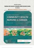 Complete Test Bank Stanhope And Lancaster's Community Health Nursing In Canada&comma;  4th Edition By Sandra A&period; Macdonald&comma; And Sonya L&period; Jakubec