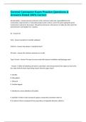 General Contractor Exam Practice Questions & Answers Rated 100&percnt; Correct