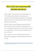 WGU C963 Court Cases Exam 2026 Questions and Answers