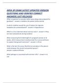 APEA 3P  &lpar;Prescriptive Authority&comma; Pathophysiology&comma; and Physical Assessment&rpar;EXAM LATEST UPDATED VERSION QUESTIONS AND VERIFIED CORRECT ANSWERS JUST RELEASED