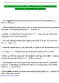 7TH GRADE CIVICS EOC FULL REVIEW&lpar;2025&rpar; COMPREHENSIVE QUESTIONS AND VERIFIED ANSWERS