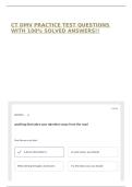 CT DMV PRACTICE TEST QUESTIONS WITH 100&percnt; SOLVED ANSWERS&excl;&excl;
