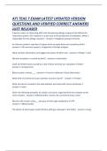 ATI TEAS 7 nursing and allied health EXAM LATEST UPDATED VERSION QUESTIONS AND VERIFIED CORRECT ANSWERS JUST RELEASED