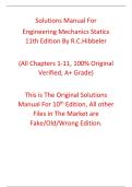Solutions Manual for Engineering Mechanics Statics 11th Edition By R&period;C&period;Hibbeler