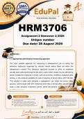 HRM3706 Assignment 2 &lpar;COMPLETE ANSWERS&rpar; Semester 2 2026 - DUE 28 August 2026