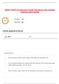 MHIC NASCLA Contractors Guide Questions with complete solutions latest update