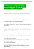 CHAPTER 13 &14 ANAT 260 WCU ASSESSEMENT QUESTIONS AND ANSWERS &lpar;VERIFIED&rpar; 2025&period;