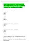 CHAPTER 24 AND 25 ANAT 260 WCU FINAL EXAM AND ACTUAL ANSWERS GRADED A&plus; &lpar;2025-2026&rpar; UPDATE&period;