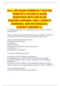 Nurs 209 EXAM CURRENTLY TESTING COMPLETE ACCURATE EXAM QUESTIONS WITH DETAILED VERIFIED ANSWERS &lpar;100&percnt; CORRECT ANSWERS&rpar; AND RATIONALES &sol; ALREADY GRADED A&plus;