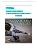 TEST BANK For Accounting Principles&comma; 14th Edition by Jerry J&period; Weygandt&comma; Paul D&period; Kimmel&comma; Verified Chapters 1 - 27&comma; Complete Newest Version