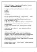 NURS 1130 Chapter 5 Inpatient and Outpatient Services Questions With Complete Solutions