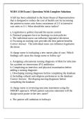 NURS 1130 Exam 1 Questions With Complete Solutions