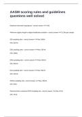 AASM scoring rules and guidelines questions well solved