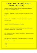 ABEKA 9TH GRADE HEALTH TEST 6 QUESTIONS AND ANSWERS 2025