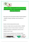 Anatomy & Physiology II &ndash; A&P II Lab 7 &vert; 70 Solved Exam Questions with Guaranteed Correct Answers &vert; 2025&sol;2026 &vert; Respiratory System&comma; Lung Anatomy&comma; Volumes & Disorders