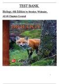 Biology 6th Edition &lpar;Robert Brooker & Eric Widmaier&comma; 2025&rpar; &ndash; Exam Questions & Answers &ndash; Chapters 1&ndash;60