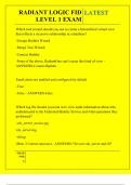 RADIANT LOGIC FID LEVEL 1 EXAM QUESTIONS AND ANSWERS 2025