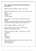 BSNC 5000 FINAL QUESTIONS WITH COMPLETE SOLUTIONS