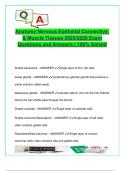 Anatomy &ndash; Tissues Unit &lpar;Nervous&comma; Epithelial&comma; Connective & Muscle&rpar; 2025&sol;2026 &ndash; 100&plus; Solved Exam Questions on Histology&comma; Tissue Functions & Locations