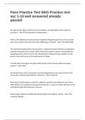 Pace Practice Test 5941 Practice test sec 1-10 well answered already passed
