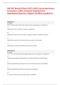 NR 503 Week 8 Final 2025&sol;2026 Latest Questions & Answers 100&percnt; Accurate Solutions For Guaranteed Success &vert; Expert-Verified&comma; Graded A&plus;