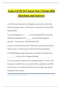 Army GCSS S4 Course Test 1 Exam 2026 Questions and Answers