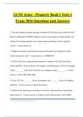 GCSS Army - Property Book's Tests 1 Exam 2026 Questions and Answers