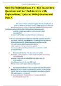 NGN RN HESI Exit Exam V1 &vert; 160 Brand-New Questions and Verified Answers with Explanations &vert; Updated 2026 &vert; Guaranteed Pass A&plus;