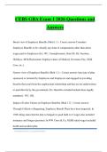 CEBS GBA Exam 1 2026 Questions and Answers