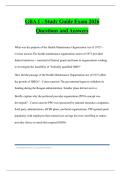GBA 1 - Study Guide Exam 2026 Questions and Answers