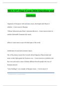MUS 337 Final Exam 2026 Questions and Answers