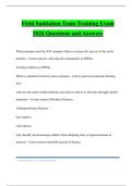 Field Sanitation Bundled Tests 2026 Questions and Answers