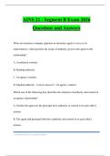 AINS 21 - Segment B Exam 2026 Questions and Answers