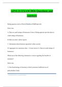 AINS 21 EXAM 2026 Questions and Answers