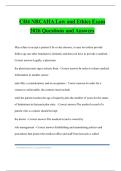 CH4 NRCAHA Law and Ethics Exam 2026 Questions and Answers