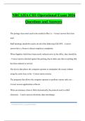 NRCAHA CH1 Operational Exam 2026 Questions and Answers