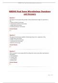 NBDHE Final Exam Microbiology Questions and Answers&period;