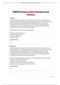 NBDHE Practice Exam Questions and Answers