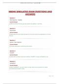 NBDHE SIMULATED EXAM QUESTIONS AND ANSWERS