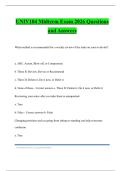 UNIV104 Midterm Exam 2026 Questions and Answers