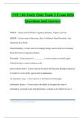 UNV 104 Study Quiz Topic 2 Exam 2026 Questions and Answers