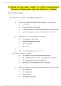 Test Bank for Gynecologic Health Care&colon; With an Introduction to Prenatal and Postpartum Care&colon; With an Introduction to Prenatal and Postpartum Care 4th Edition by Kerri Durnell Schuiling &lpar;contains Answers at the end of each chapter&rpar; &lpar;2025&sol;2026&rpar; &lpar;New Edition