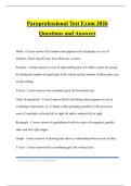 Paraprofessional Test Exam 2026 Questions and Answers
