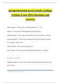 paraprofessional praxis &lpar;math&comma; reading&comma; writing&rpar; Exam 2026 Questions and Answers
