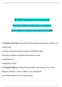 NR 548 Psychiatric Assessment Exam 2 &lpar;Weeks 3&ndash;4&rpar; &vert; PMHNP &vert; Latest 2025&sol;2026 Update with Correct Verified Answers