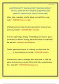 HUNTERS SAFETY QUIZ 2 NEWEST 2025&sol;2026 NEWEST ACTUAL EXAM WITH COMPLETE QUESTIONS AND VERIFIED ANSWERS &vert;ALREADY GRADED A&plus;&vert; 