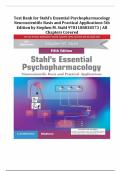 Stahl's Essential Psychopharmacology - Stuvia US