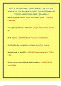 MEDCA PHLEBOTOMY CERTIFICATION EXAM 2025&sol;2026 NEWEST ACTUAL EXAM WITH COMPLETE QUESTIONS AND VERIFIED ANSWERS &vert;ALREADY GRADED A&plus;&vert; 